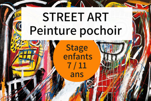 STREET ART – Peinture – Pochoirs pour les 7/11 ans