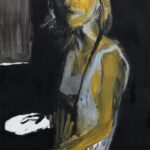 peinture, femme,autoportrait