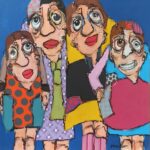 Peinture, pop-art, caricature, humour