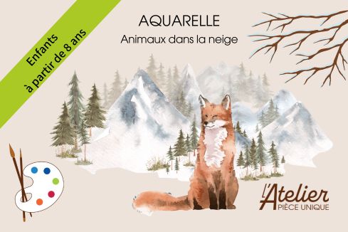 Peindre des animaux dans la neige