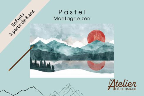 Montagne Zen au pastel