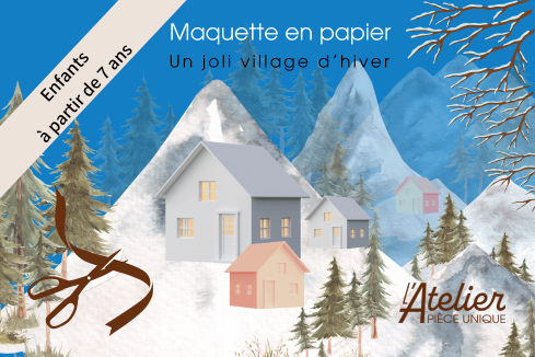 Maquette d’un joli village d’hiver!