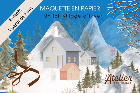 Maquette d’un joli village d’hiver!