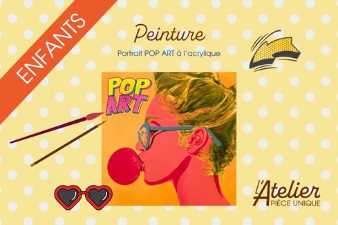 peindre un portrait POP-ART