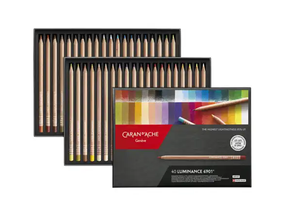 Coffret Luminance, Boîte carton de 40 crayons de couleurs