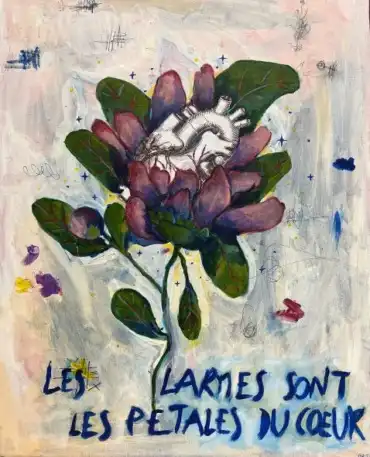 Les larmes sont les pétales du cœur
