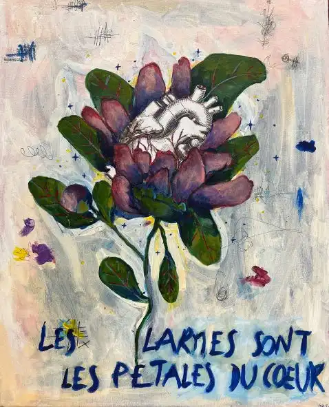 Les larmes sont les pétales du cœur