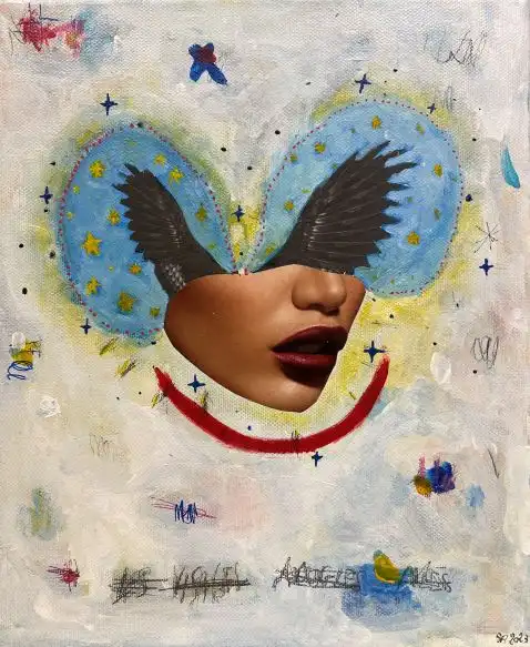 Le visage ailé