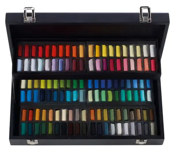 Coffret noir pastels à l'écu - 120 demi-pastels – Image 2