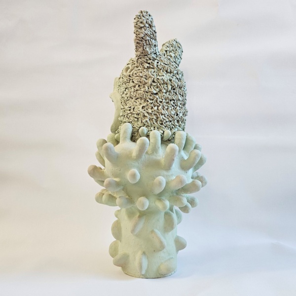 céramique, lapin, totem
