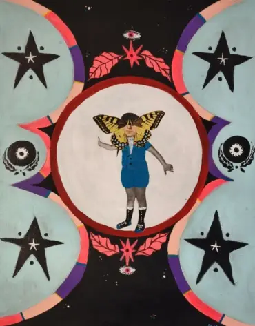 peinture, acrylique et collage