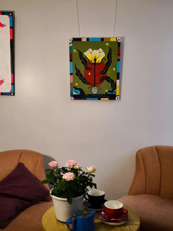 peinture, acrylique et collage