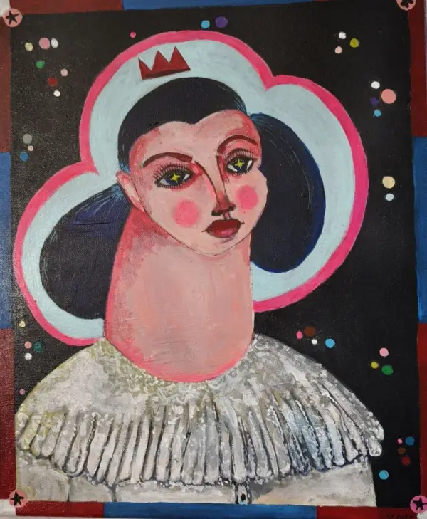 peinture, acrylique et collage