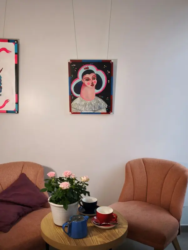 peinture, acrylique et collage