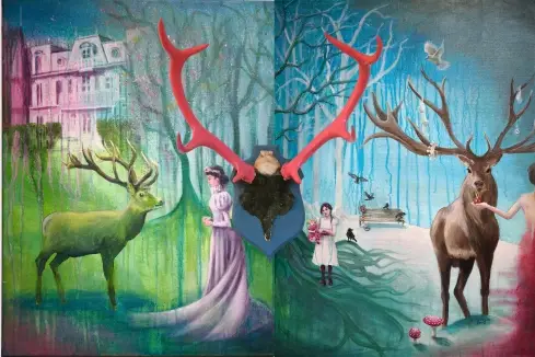 L'appel de la forêt exposition de Céline Achour et cécile Coutant